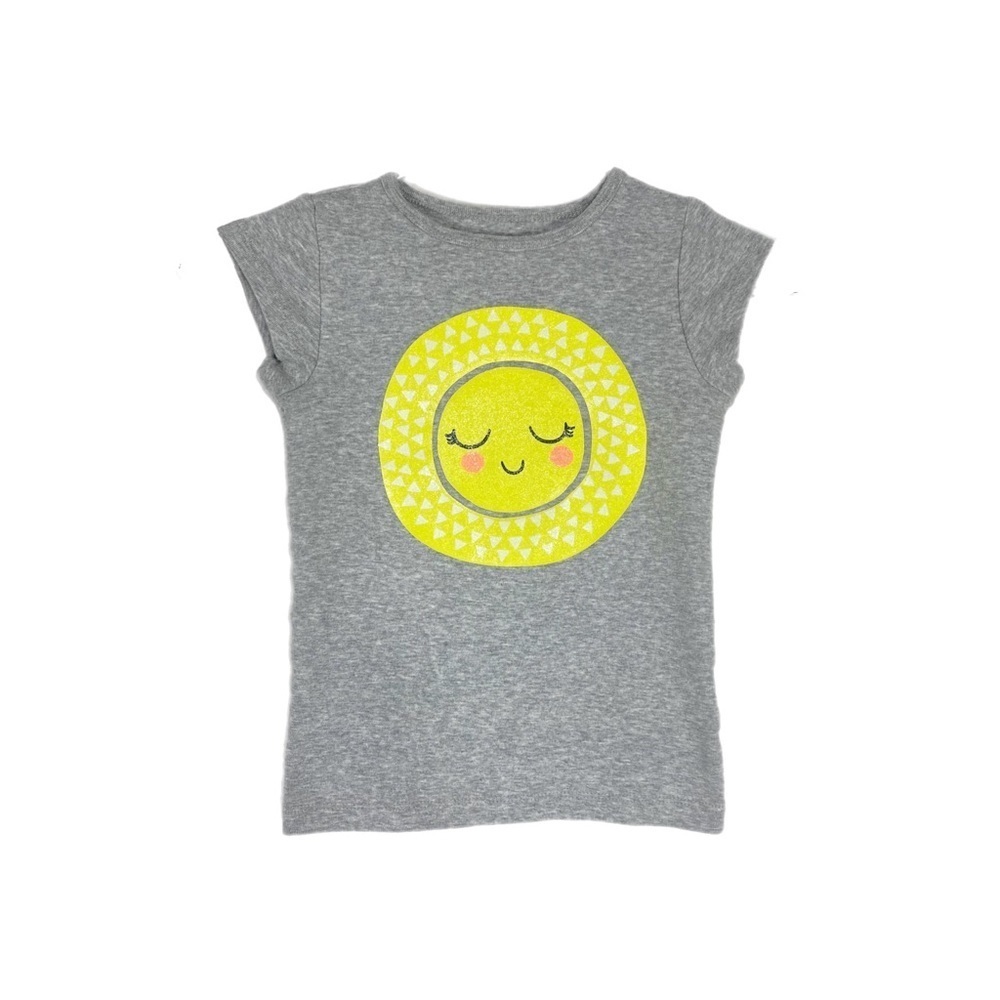Carter’s Girls Cup Sleeve Glittery Sun Tee